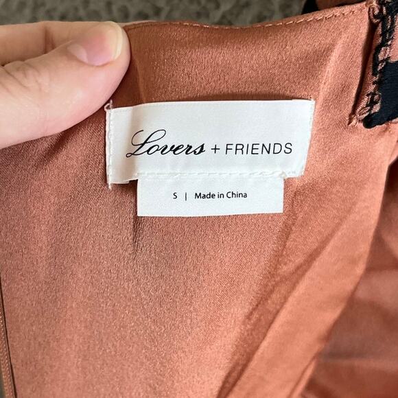 Lovers + Friends Jumpsuit Small Leopard Animal Print Wide Leg Sleeveless Orange - Picture 7 of 16